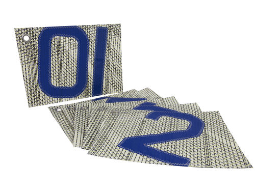 Set of 6 tablemats in recycled sailcloth