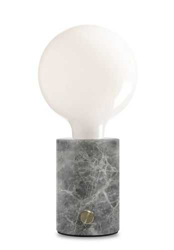 MARBLE Table Led Lamp - Grey with OPAQUE bulb -