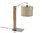 Desk lamp made of recycled sailcloth.