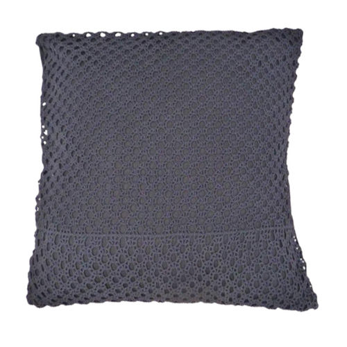 Cushion 65X65 100% linen & crochet lace. Exclusive Creation!