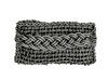 TWISTY - Clutch in Neoprene yarn. Hand knitted.