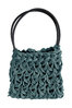 CHARMY - Handles bag in Neoprene yarn. Hand knitted.