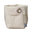Multipurpose little sack in canvass stone. White