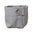 Multipurpose little sack in canvass stone. Grey