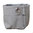 Multipurpose little sack in canvass stone. Grey