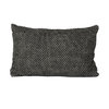 Cushion 40X60 in 100% Baby Llama wool, handknitted. ANTHRACITE colour.