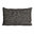 Cushion 40X60 in 100% Baby Llama wool, handknitted. BLACK colour.