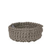 CLAS C10 - Basket in Neoprene yarn, hand knitted - diam. cm. 35 x h cm. 13 -