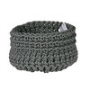 CIL D10 - Basket in Neoprene yarn, hand knitted  - diam. cm. 35 x h cm. 30 -