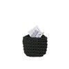 SOT CP1 - Basket in Neoprene yarn, hand knitted - diam. cm. 12 x h cm. 9 -