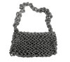 JOY - Shoulder bag in Neoprene yarn. Hand knitted.
