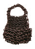 BIG - Shoulder bag in Neoprene yarn. Hand knitted.