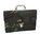 Office case in CAMOUFLAGE FABRIC and cellulose fiber.