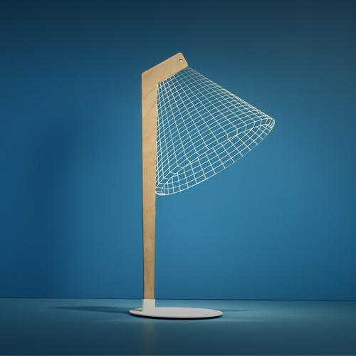 Lampada da tavolo a LED Optical illusion 3D - DESKI -