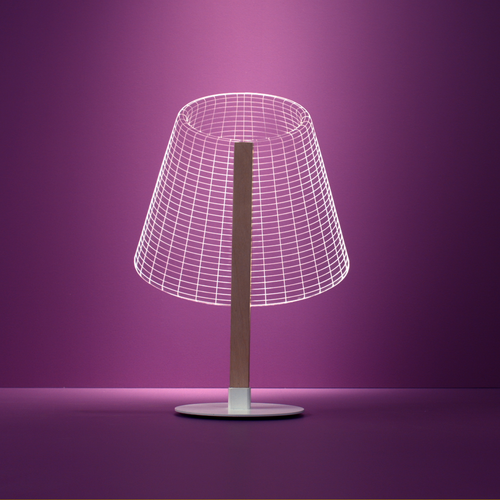 Lampada da tavolo a LED Optical illusion 3D - CLASSI -