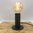 Table Led Lamp - Black with trasparent bulb -