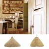 2 suspended lamps set made in BOILED WOOL.