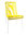 Mazunte Sedia Ergonomica, telaio bianco e seduta in corda PVC colorata.