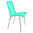 Mazunte Chair Ergonomic Shape, black frame and coloured Pvc rope.
