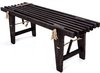 ECO BENCH made of massive PINE WOOD - BLACK  colour -