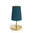 Lampada da tavolo a LED con paralume in velluto - Blue Pavone -