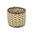TWI T25 - Basket in Neoprene yarn and wooden twigs, hand knitted - diam. cm. 40 x h cm. 28 -