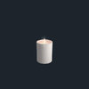 LED light wax CANDLE - size 7,8 X 10,1 cms - with shoulder