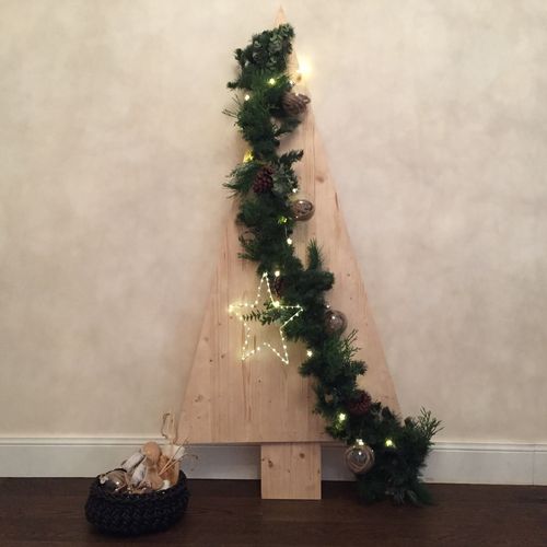 Albero di Natale in legno di ABETE h. 165 - MADE IN ITALY -