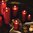 LED light wax CANDLE - size 7,8 X 10,1 cms - Red -
