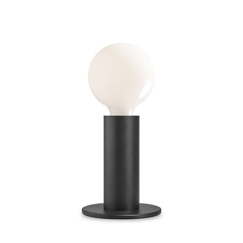 Table Led Lamp - Black with OPAQUE bulb -