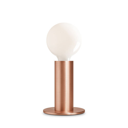 Table Led Lamp - Rose Gold with OPAQUE bulb -