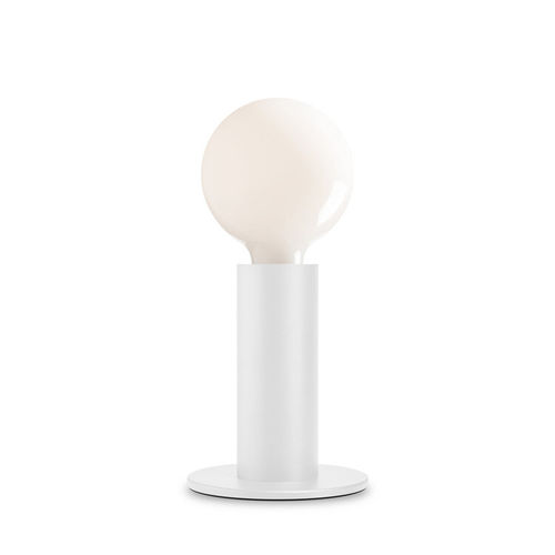Table Led Lamp - White with OPAQUE bulb -