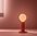 Lampada da tavolo a LED - Rosso con lampadina OPACA -