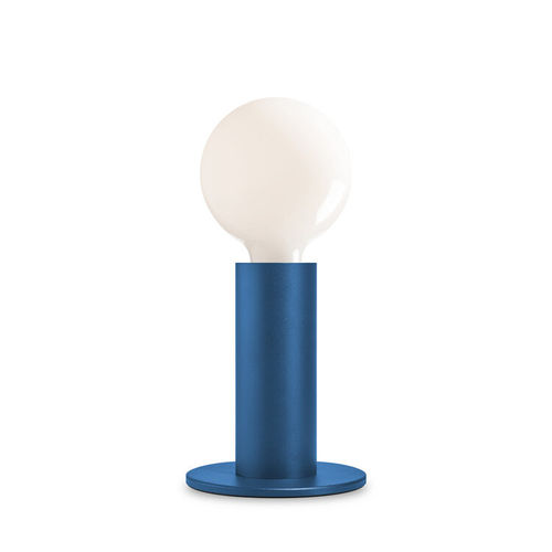 Table Led Lamp - Classic Blue with OPAQUE bulb -