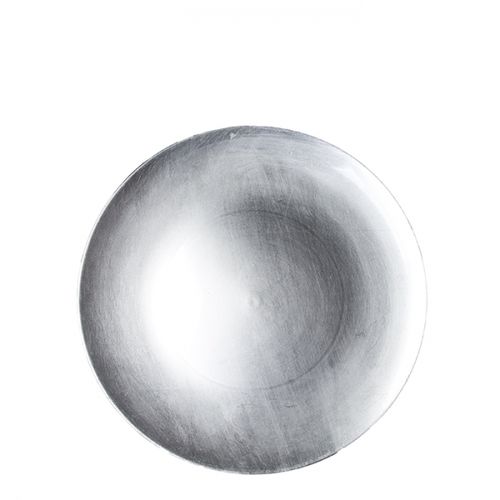 Round and smoothy plastic underplate - SILVER -