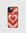 Wood Cover with inlayed decorations - CUORE MATTO ROSSO -