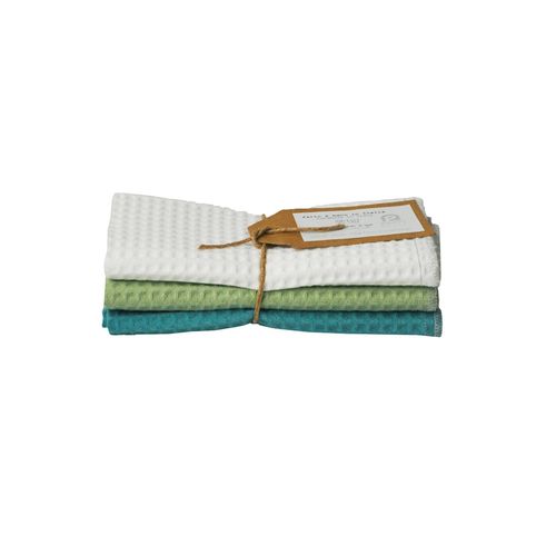 3 towels set in WAFFLE COTTON 100% MADE IN ITALY.