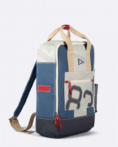 Backpack BOL D'OR MIRABAUD made of recycled sailcloth.