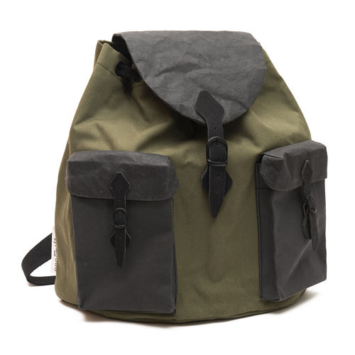 Peter round shape backpack, in CANVAS FABRIC.