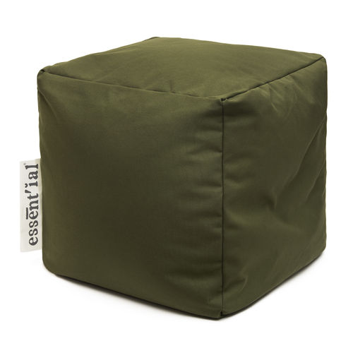 ECO-pouf with removable cover in recycled CANVAS FABRIC.