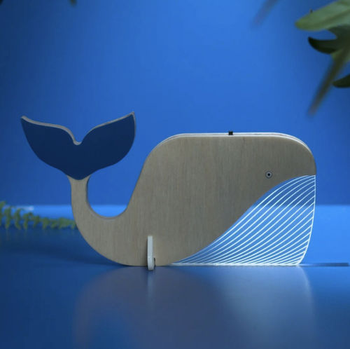 CORD LESS LAMP LAMP USB rechargeable - WHALE -