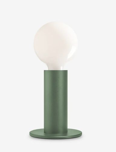 Table Led Lamp - Green with OPAQUE bulb -