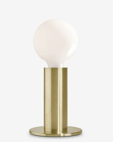 Table Led Lamp - Gold with OPAQUE bulb -