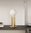 Table Led Lamp - Gold with OPAQUE bulb -